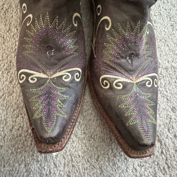 Tony Lama Tan Leather Boots - Picture 8 of 9